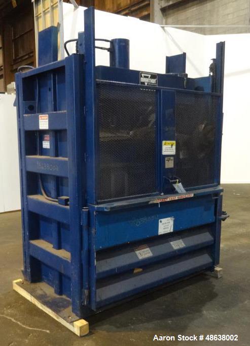 Used Marathon Vertical Baler, Model V-6042, Carbon Steel.