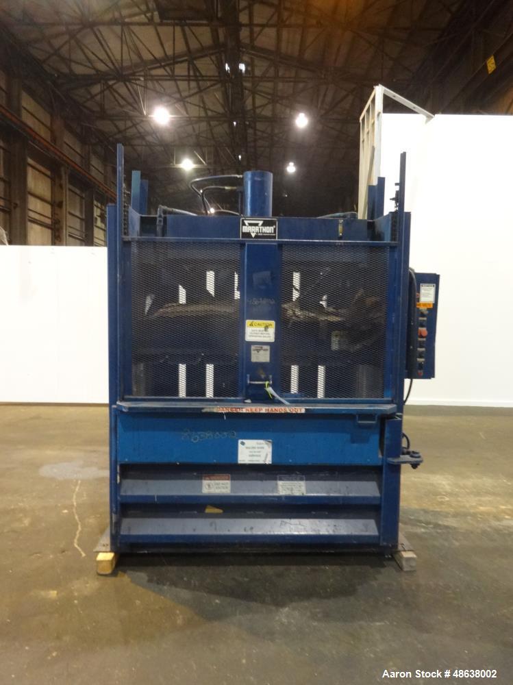 Used- Marathon Vertical Baler, Model V-6042, Carb