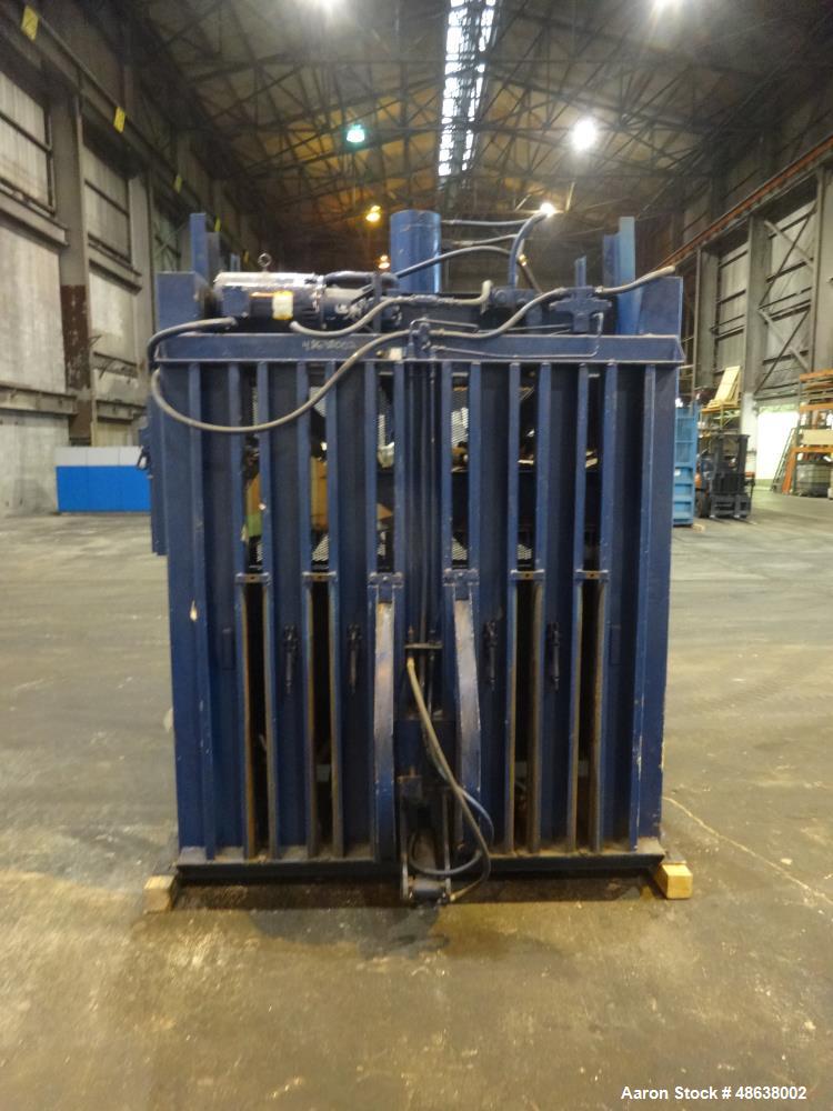 Used Marathon Vertical Baler, Model V-6042, Carbon Steel.