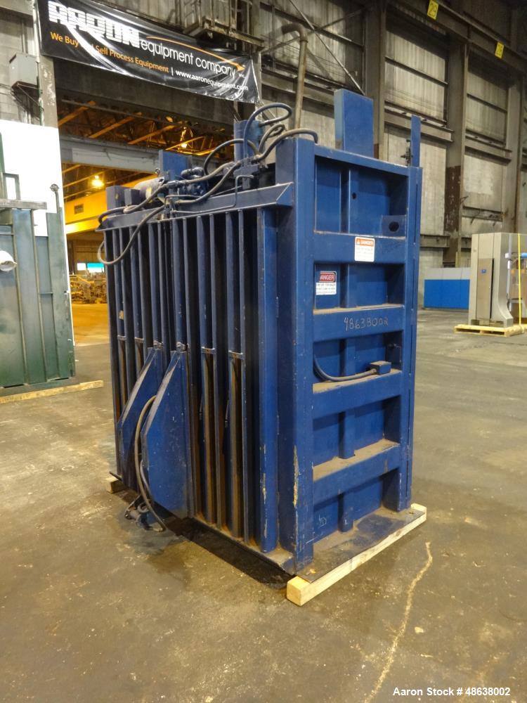 Used Marathon Vertical Baler, Model V-6042, Carbon Steel.