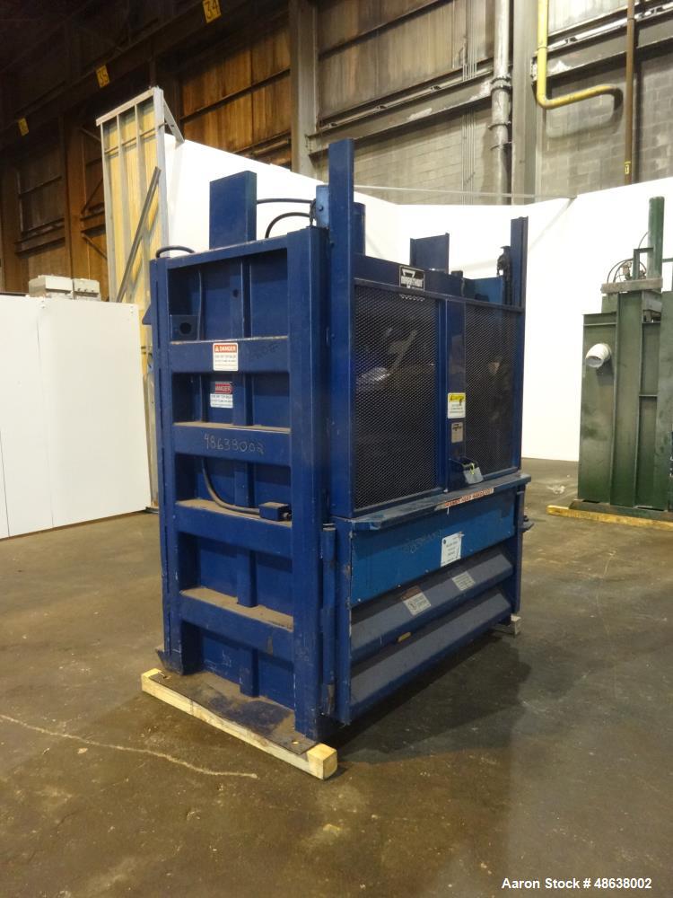 Used Marathon Vertical Baler, Model V-6042, Carbon Steel.