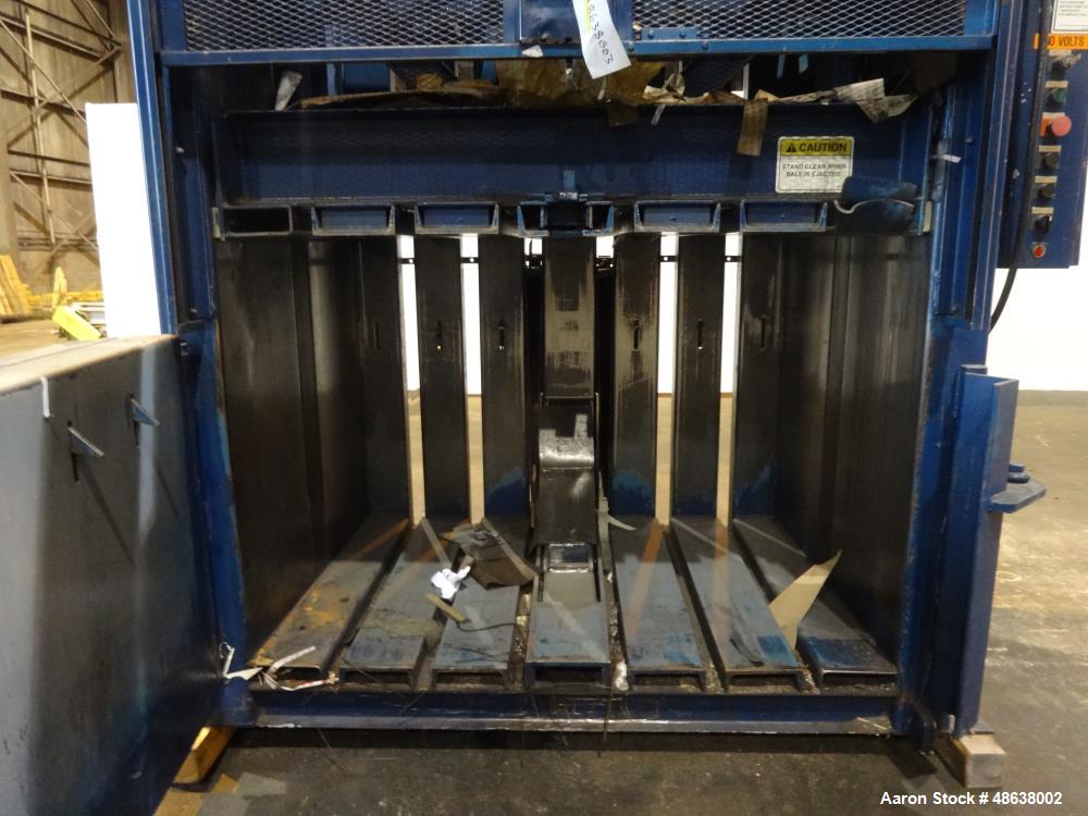 Used Marathon Vertical Baler, Model V-6042, Carbon Steel.