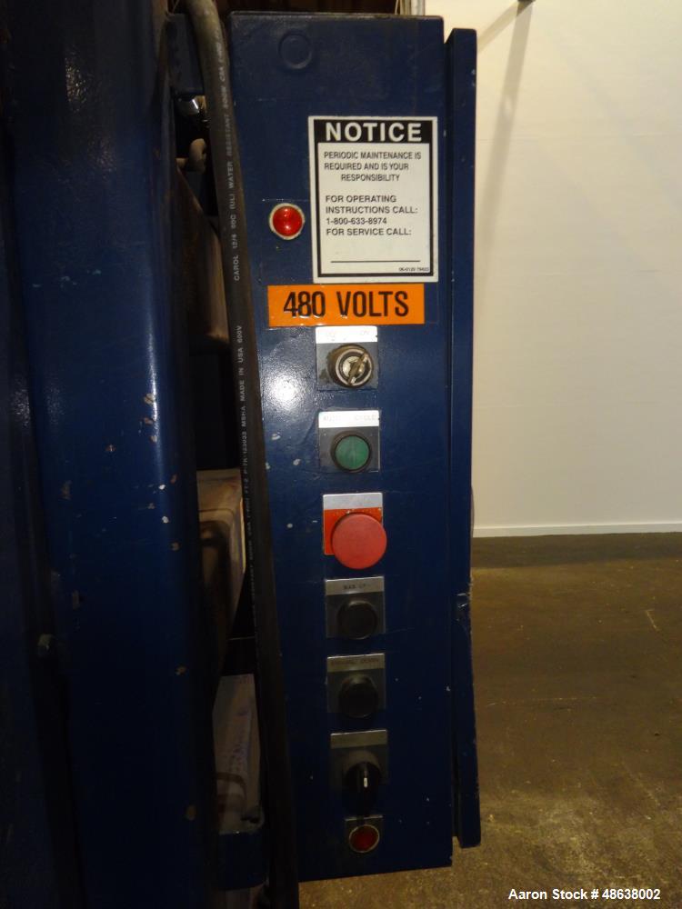 Used Marathon Vertical Baler, Model V-6042, Carbon Steel.