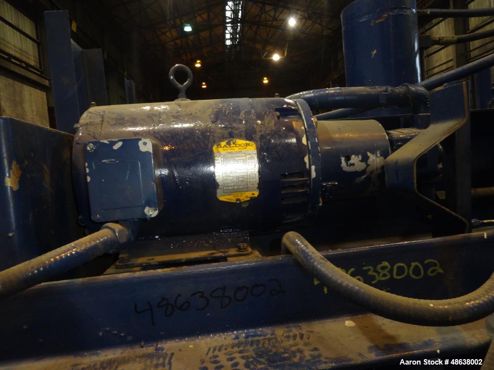 Used Marathon Vertical Baler, Model V-6042, Carbon Steel.