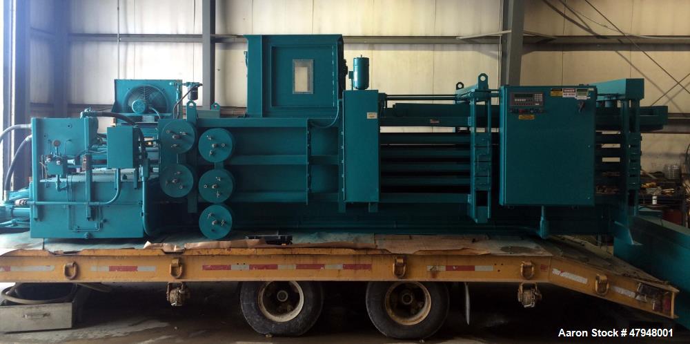 Used Maren Baler, Model 203-103-S. Horizontal style with auto tie, 600 Volts. Mfg. 1998.