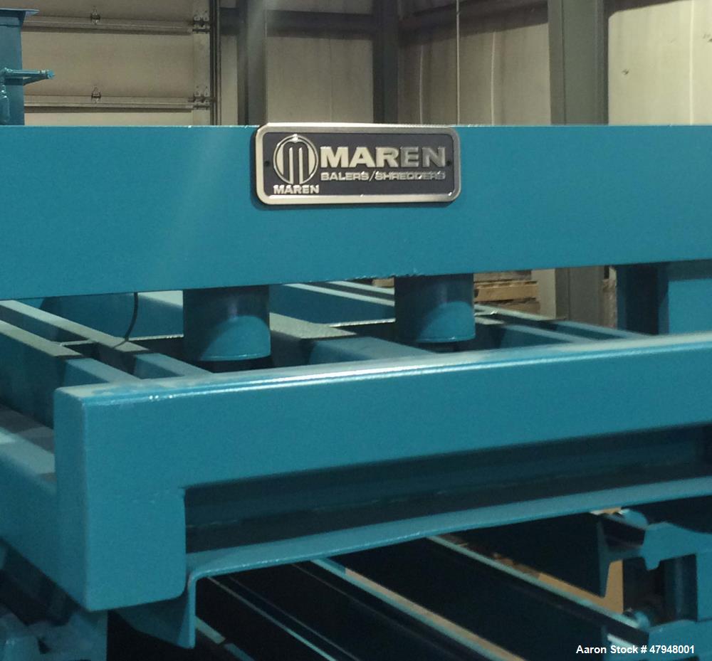 Used Maren Baler, Model 203-103-S. Horizontal style with auto tie, 600 Volts. Mfg. 1998.
