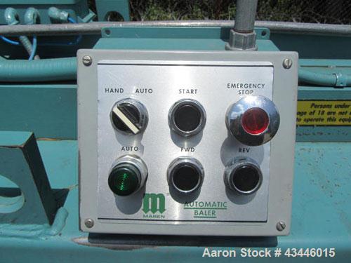 Used Carbon Steel Maren Automatic Horizontal Baler, Model 72