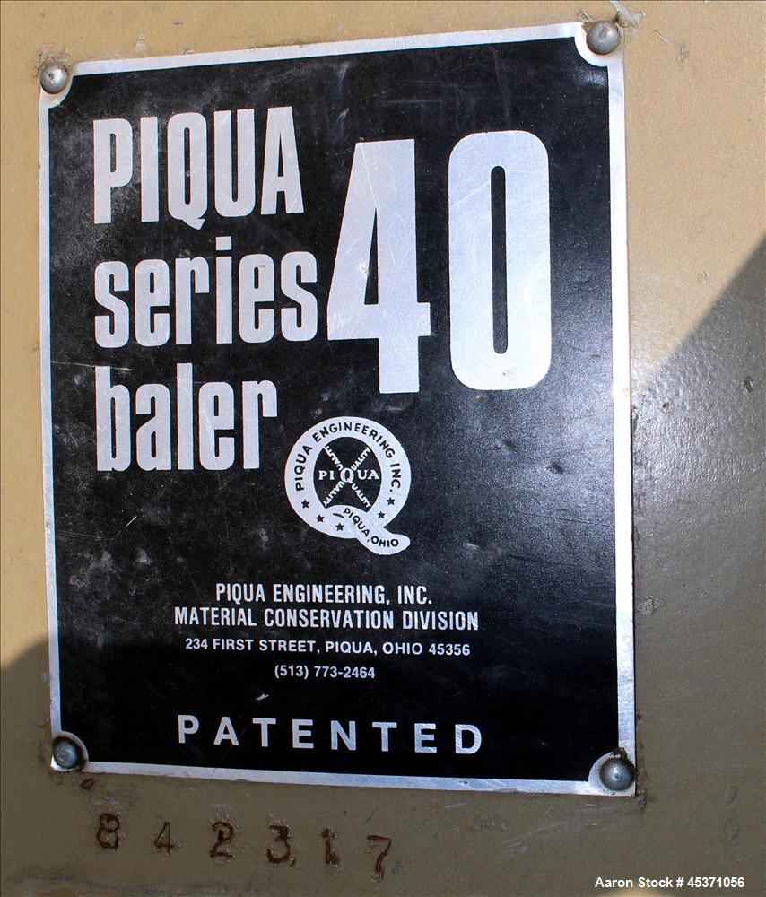 Used PIQUA Series 40 Baler