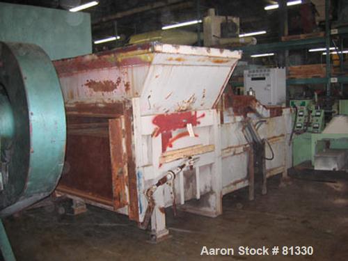 Used SP Industries Hydraulic Trash Compactor, Model 3001, Carbon Steel. 28" x 60" ram. Includes 5 hp hydraulic pump power pack.