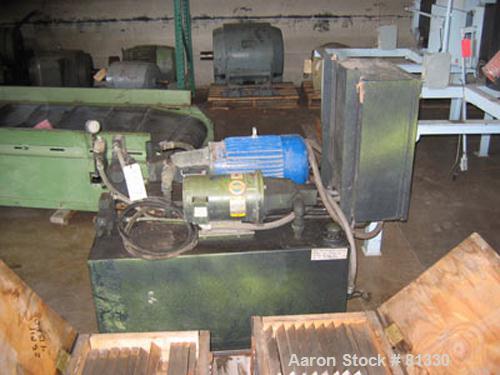 Used SP Industries Hydraulic Trash Compactor, Model 3001, Carbon Steel. 28" x 60" ram. Includes 5 hp hydraulic pump power pack.
