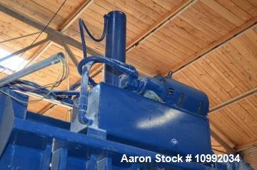 Used- Marathon Model V603002 Vertical Baler. 6" diameter cylinder, 3.5" cylinder rod, 48" cylinder stroke. 50 cubic foot bal...