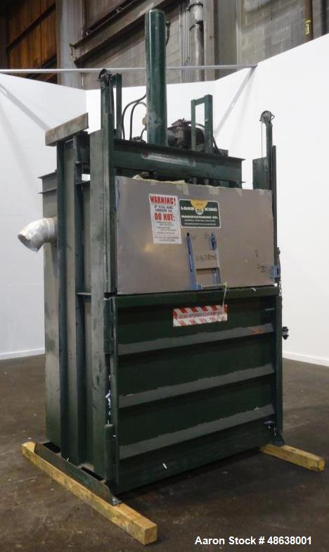 Used Load King Vertical Baler, Model VB-6036-WL, Carbon Steel.