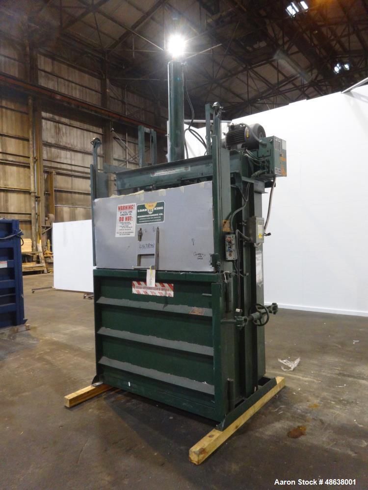 Used Load King Vertical Baler, Model VB-6036-WL, Carbon Steel.