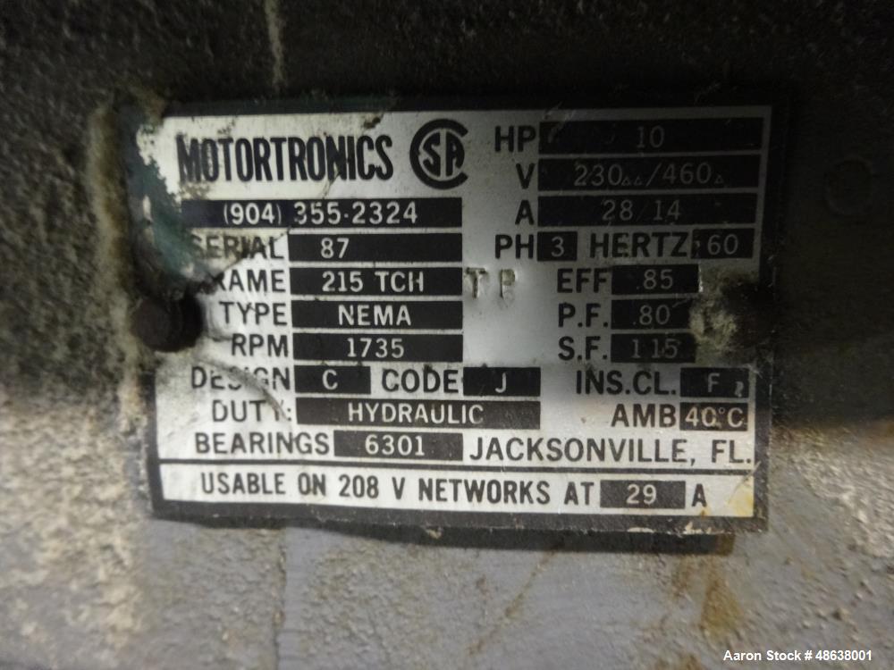 Used Load King Vertical Baler, Model VB-6036-WL, Carbon Steel.