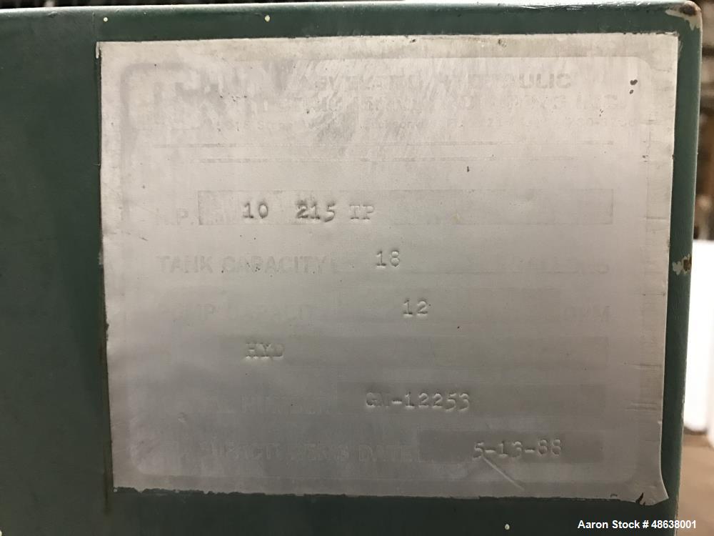 Used Load King Vertical Baler, Model VB-6036-WL, Carbon Steel.