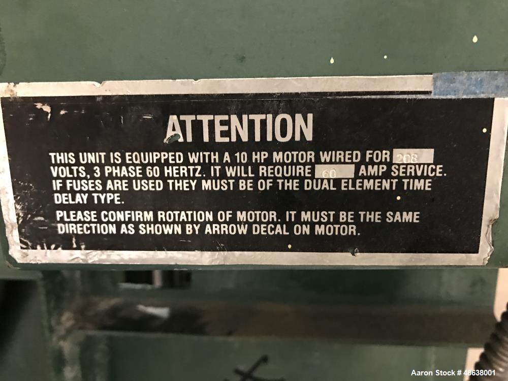 Used Load King Vertical Baler, Model VB-6036-WL, Carbon Steel.