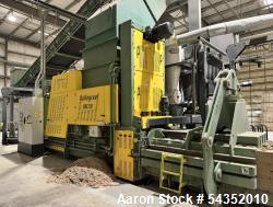 Used Bollegraaf Recycling Machinery Horizontal Channel Baler, Model HBC120/90KW, Serial# 03402-0010-02, Year 2013. Approxima...