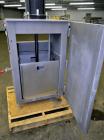 Used American Process Pneumatic Bag Compactor, Model PBC-50, 321 Stainless Steel. Approximate holding capacity 50-100 bags. 2.5 Tons of compact force, requires 60-80 psi air consumption. Bag feed ope...