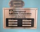 Used Baler International Corp Industrial Baler, Model IVB606HD