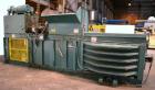 Used Marathon Equipment Closed End Horizontal Side Ejector Baler, Model SE-503042-830, Carbon Steel. Feed chamber 50’’ long x 30’’ wide with hopper. Bale weight up to 1500 pounds. Cycle time 20 secon...