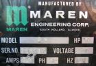 Used Maren Vertical Drum Crusher, Model 55, Carbon Steel. Approximate drum size 29
