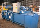 Used Excel Manufacturing Horizontal Baler, Model EX60II, Carbon Steel. Approximate bale size 30