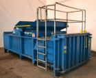 Used Excel Manufacturing Horizontal Baler, Model EX60II, Carbon Steel. Approximate bale size 30