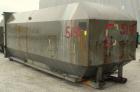 Used Octagonal Dock Feed Trash Compactor, approximately 40 yard receiving container, carbon steel. Side swing closure door. Single ram with an approximate 10 hp power pack. Dock feed platform with re...
