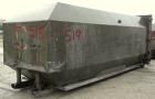 Used Octagonal Dock Feed Trash Compactor, approximately 40 yard receiving container, carbon steel. Side swing closure door. Single ram with an approximate 10 hp power pack. Dock feed platform with re...