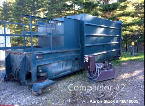 Used Baldor Electric Co. Trash Compactor. Capacity: 27 yards. Measurements: 23 ft. x 7 ft. x 8 ft. Model: Baldor Industrial 3 Phase Voltage: 460.