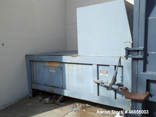 Used JV Manufacturing Compactor Cram-A Lot CC-02-KM Compacto.  JV Manufacturing Compactor and Box (1 Unit) SCR-T12-30.