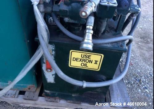 Used Parker Trash Compactor, Model D3W8CP09Y-14. Capacity: 13 yards, measurements: 12 ft. x 7 ft. x 8 ft. Includes guide island, Voltage: 440.