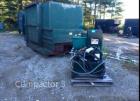 Used Parker Trash Compactor, Model D3W8CP09Y-14. Capacity: 13 yards, measurements: 12 ft. x 7 ft. x 8 ft. Includes guide island, Voltage: 440.