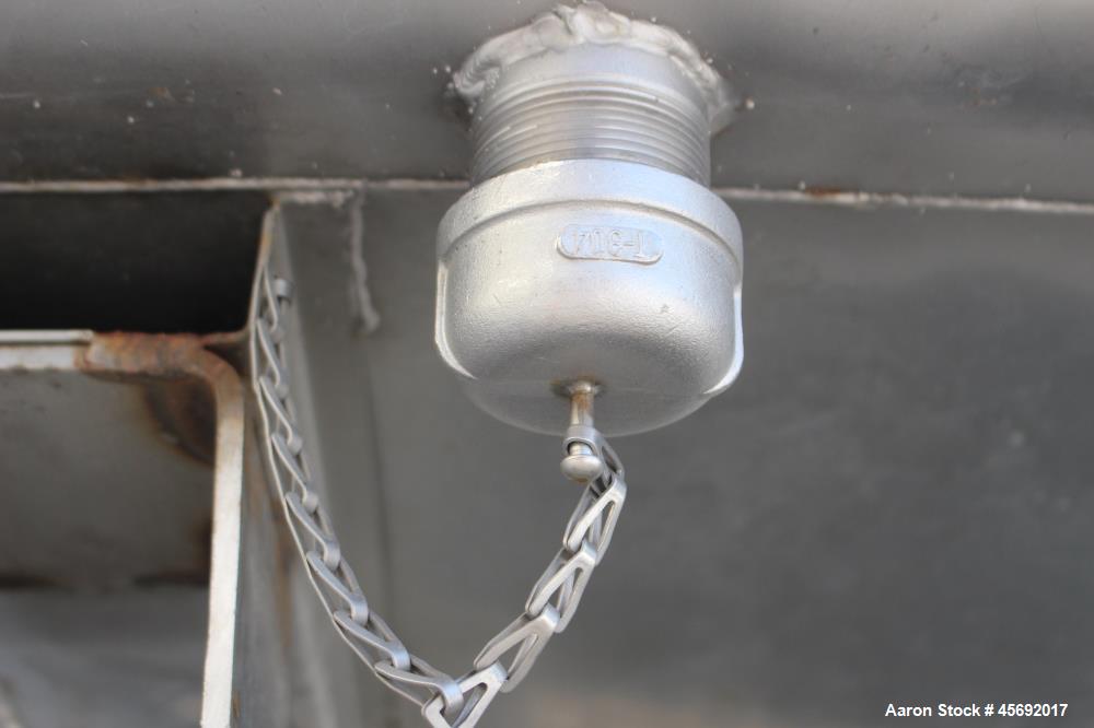 Used Stainless Steel Tub. Stainless steel tub 55-1/2" long x 29-1/2" wide x 19-1/2" tall, 1-1/2" diameter drain, mounted on casters.
