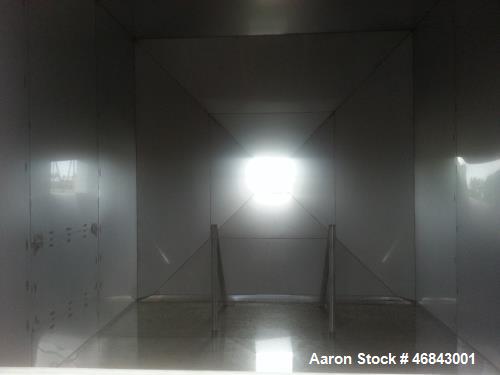 Used Stainless Steel Hopper/Bin. 12' x 12' wide x 16' long. Outside support constructed of mild steel.