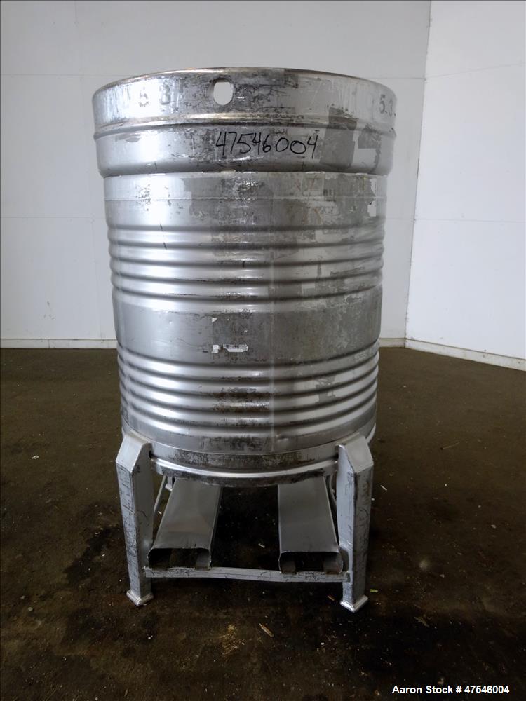 Used- Theresa Friedman & Sons Tote Bin, 800 Liter, 28 Cubic Feet, 304 Stainless