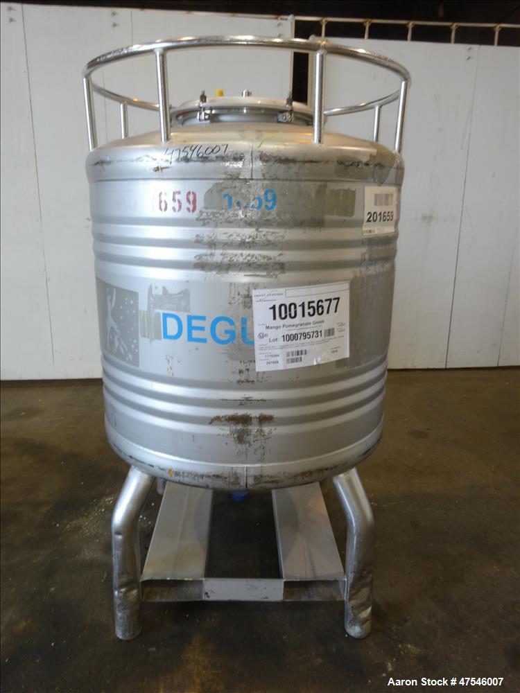 Used Automationstechnik Tote Bin, 800 Liter, 28 Cubic Feet, 304 Stainless Steel