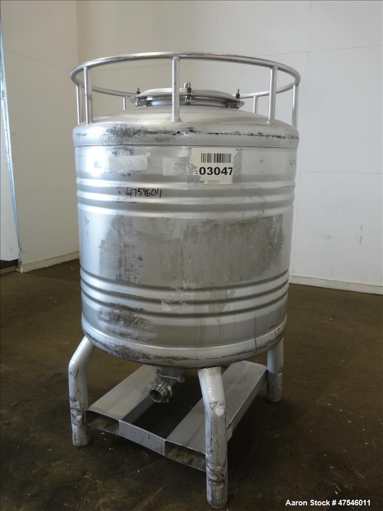 Used Eurostar Tote Bin, 800 Liter, 28 Cubic Feet, 304 Stainless Steel, Vertical
