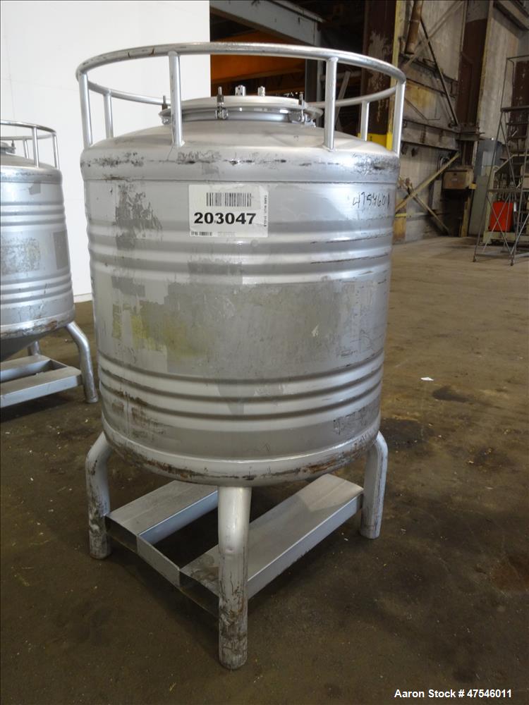 Used Eurostar Tote Bin, 800 Liter, 28 Cubic Feet, 304 Stainless Steel, Vertical