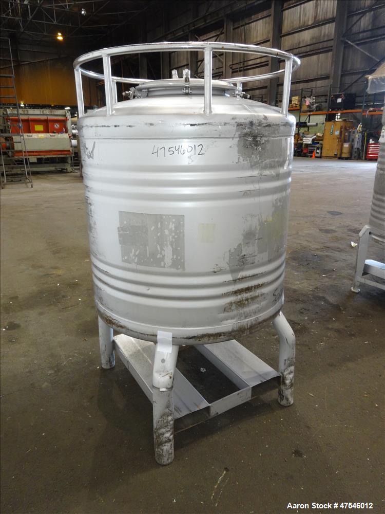 Used Eurocont Tote Bin, 800 Liter, 28 Cubic Feet, 304 Stainless Steel, Vertical