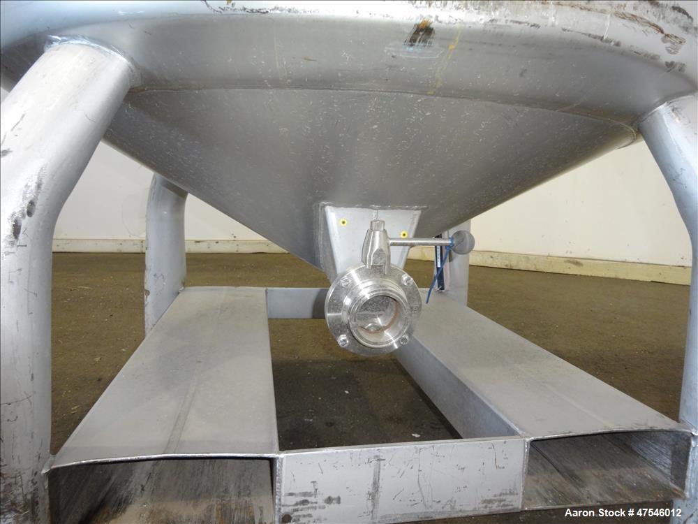 Used Eurocont Tote Bin, 800 Liter, 28 Cubic Feet, 304 Stainless Steel, Vertical