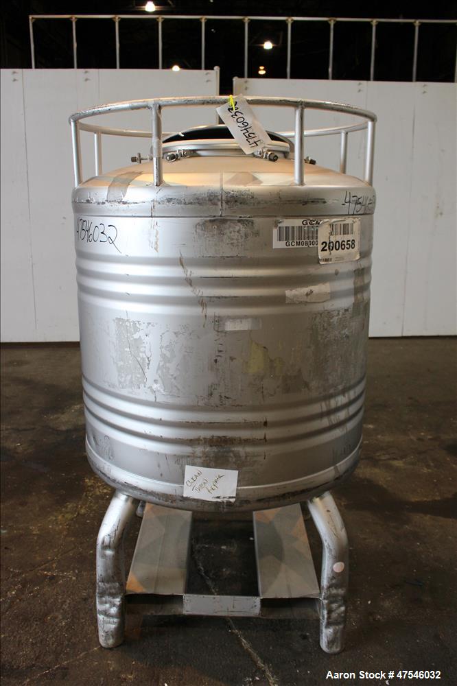 Used- Automationstechnik Tote Bin, 800 Liter, 28 Cubic Feet, 304 Stainless Steel