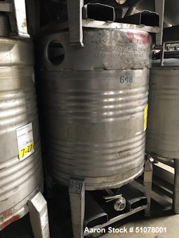 Used- Quantity of 1,500 units. 200 Gallon Tote Bins. Stainless steel.