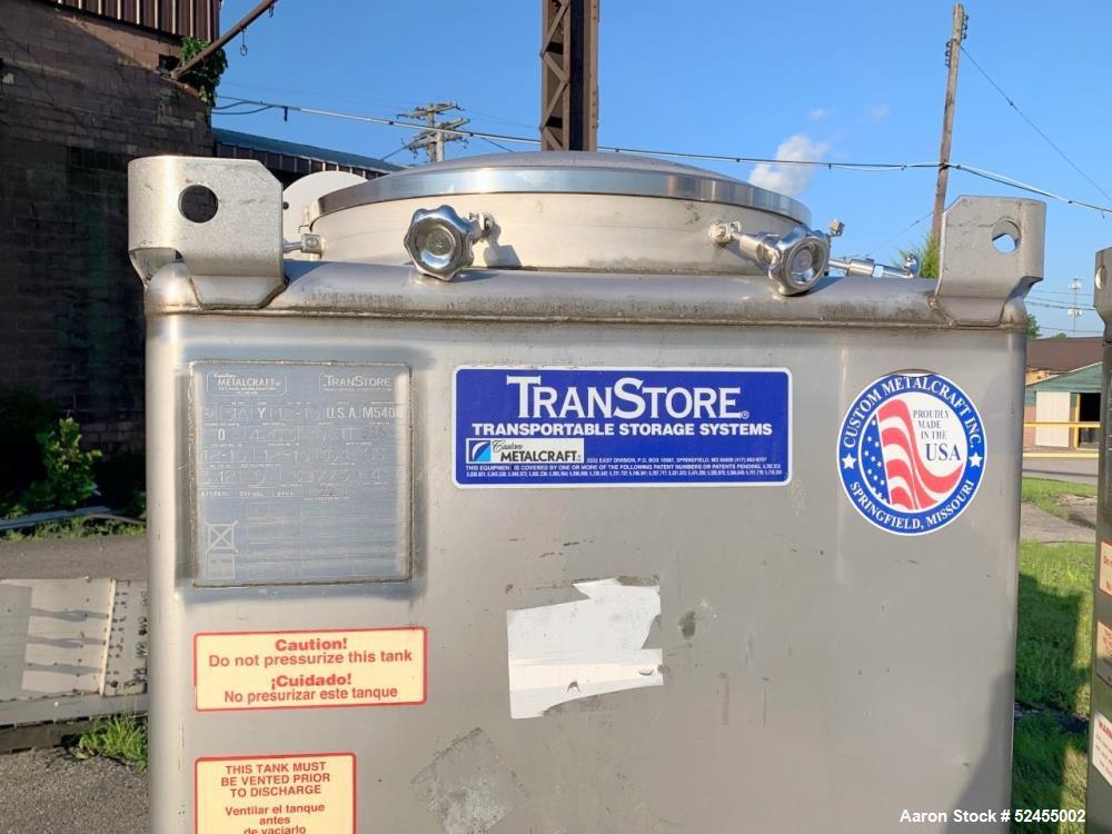 Used Custom Metalcraft / Transtore 550 Gallon Stackable Intermediate Bulk Contai