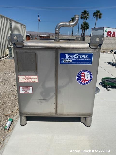 Used- Metal Craft  TranStore Tote Bin, 304 Stainless steel, 213.