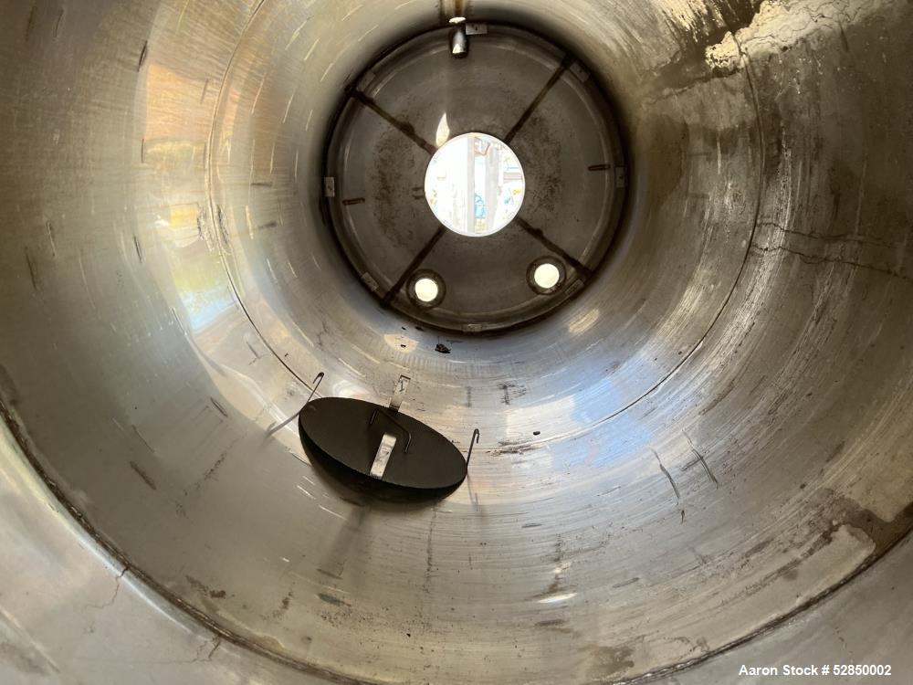 Used 304 Stainless Steel Storage Tank, Approximately 600 Gallon Capacity
