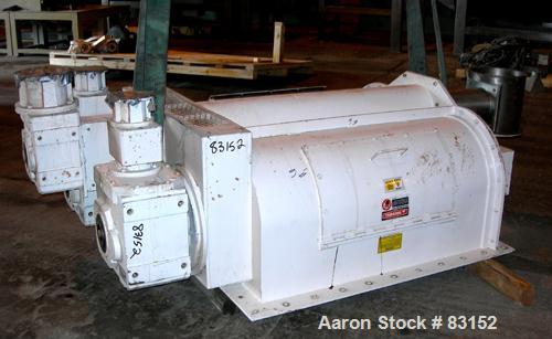 Used- Acrison Multiple Auger/Agitator Bin Discharger Feeder, Model BDF4-R/3. Approximately .58 to 3400 cubic feet per hour f...