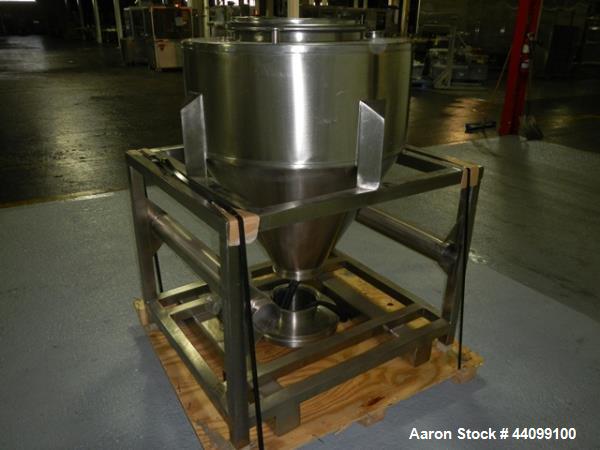 Used 9.5 cu ft Stainless Steel Storage Bin | Food & Chemical Applications