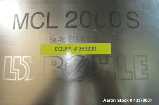 Used LB Bohle Bin, 2000 Liter, Model MCL2000. Stainless steel construction, serial# 0512846003-2.