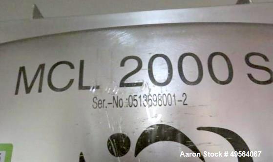 Used- Bohle Stainless Steel Blending Bin, Approximate 70 Cubic Foot (2000 Liter)